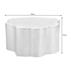 Table basse TRIANE dorée asymétrique dimensions