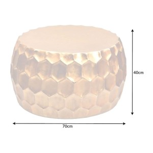 Table basse TRIANE doré 70cm dimensions