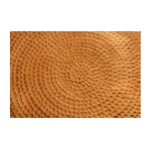 Zoom sur la texture de la table basse TRIANE bronze ronde 80cm