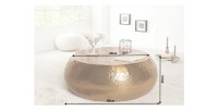 Table basse TRIANE bronze ronde 80cm dimensions