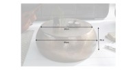 Table basse TRIANE cuivre ronde 80cm dimensions
