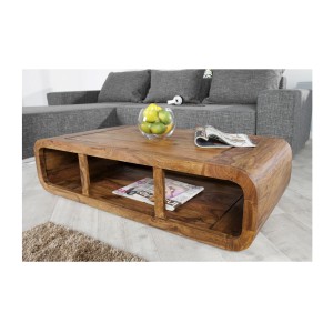 Table basse CURVIA 100cm vue de côté