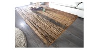 Table basse RAFTA 110cm en bois vue de haut