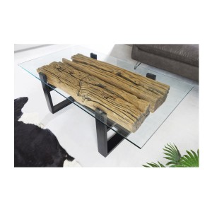 Table basse RAFTA 130cm vue de haut