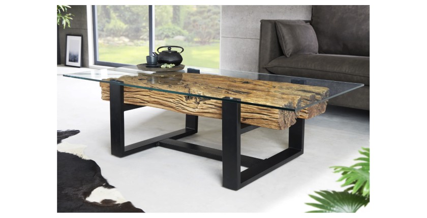 Table basse RAFTA 130cm mise en situation