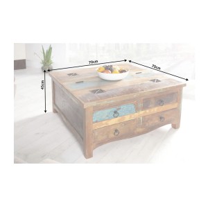 Table basse PATCHWOOD 70cm dimensions