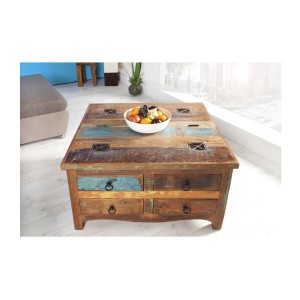 Table basse PATCHWOOD 70cm vue de face