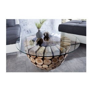 Table basse ARBOREA ronde 70cm mise en situation