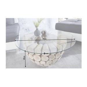 Table basse ARBOREA ronde 70cm dimensions