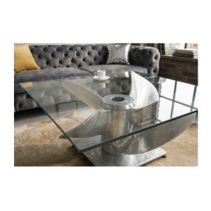 Table basse ALUMIA 85cm vue rapprochée
