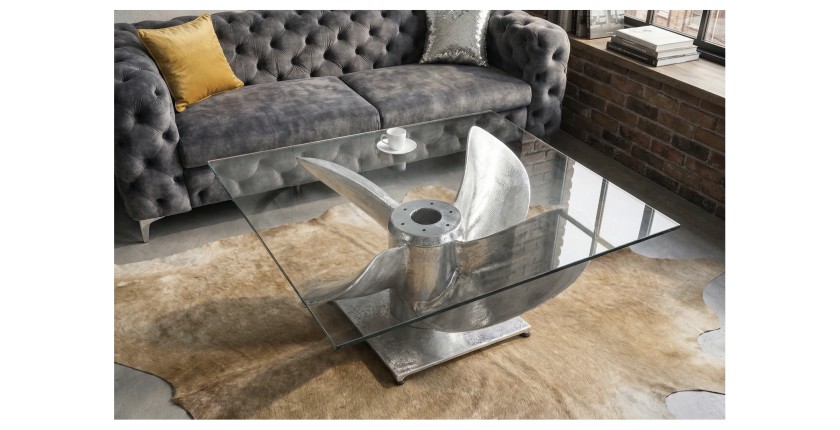 Table basse ALUMIA 85cm mise en situation
