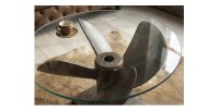 Table basse ALUMIA 60cm vue de haut