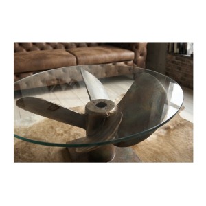 Table basse ALUMIA 60cm vue rapprochée
