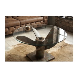 Table basse ALUMIA 60cm vue de face