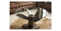 Table basse ALUMIA 70cm vue de face