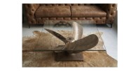 Table basse ALUMIA 85cm bronze vue de haut