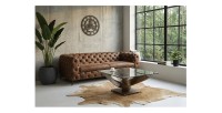 Table basse ALUMIA 85cm bronze vue éloignée
