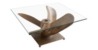 Table basse ALUMIA 85cm bronze