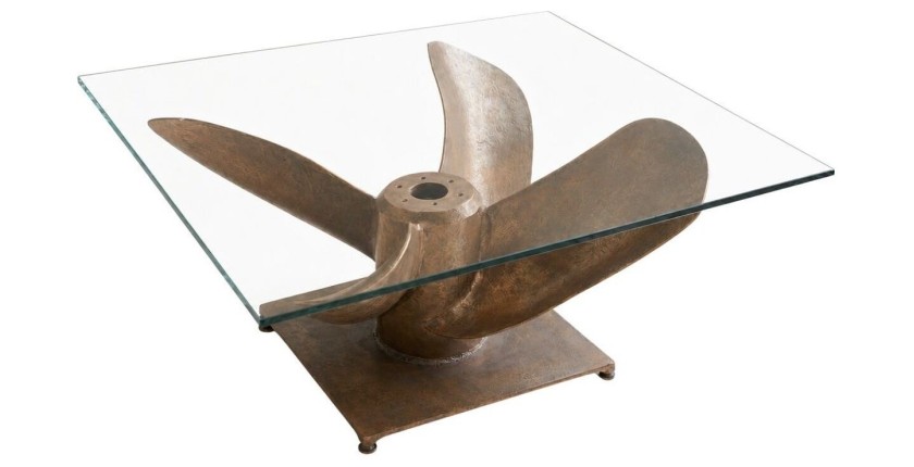 Table basse ALUMIA 85cm bronze