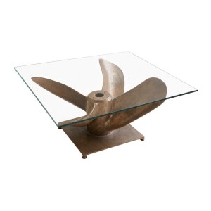 Table basse ALUMIA 85cm bronze