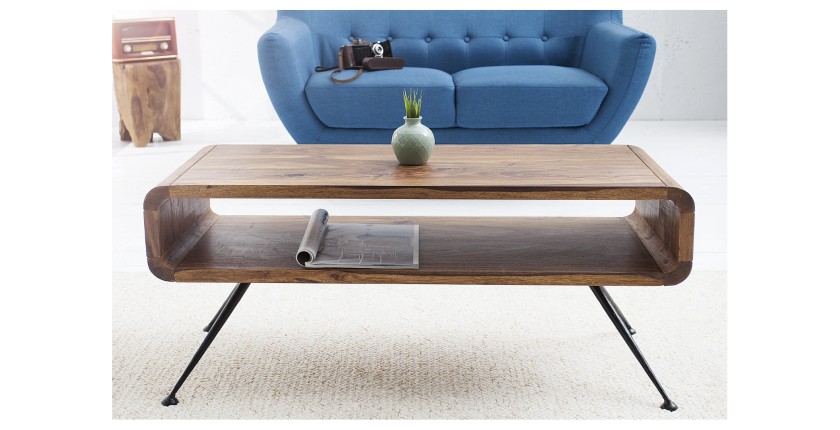 Table basse RETROVA 100cm vue de face