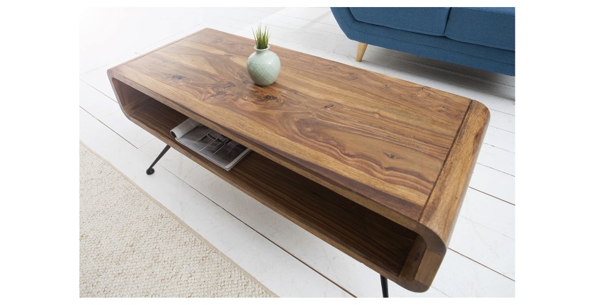 Table basse RETROVA 100cm vue de haut