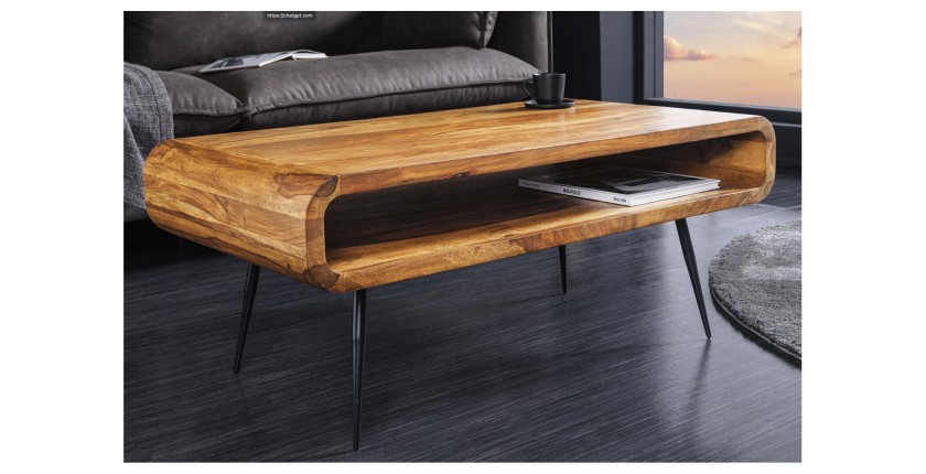 Table basse RETROVA 90cm mise en situation