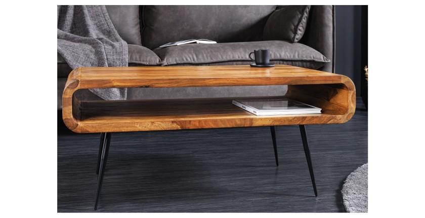 Table basse RETROVA 90cm vue de face