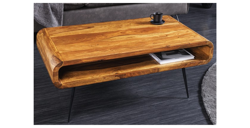 Table basse RETROVA 90cm vue de haut