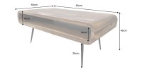 Table basse RETROVA 90cm dimensions
