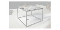 Table basse VORTEX grise dimensions
