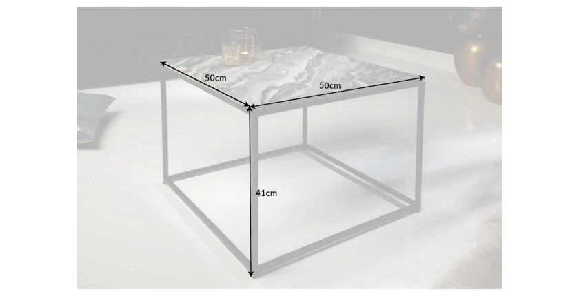 Table basse VORTEX grise dimensions