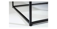Zoom sur les pieds de la table basse VORTEX grise