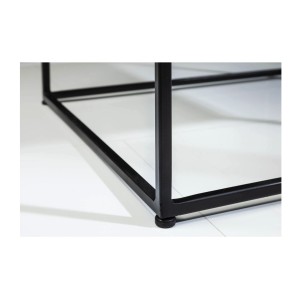 Zoom sur les pieds de la table basse VORTEX grise