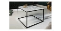 Table basse VORTEX blanche mise en situation