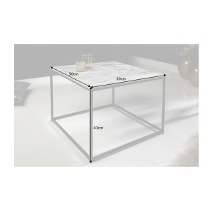 Table basse VORTEX blanche dimensions
