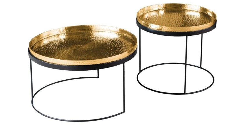 Tables basses gigognes avec plateaux amovibles VORTEX