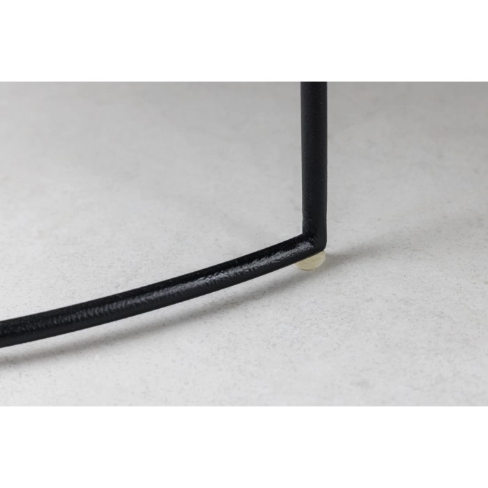 Niedrige Beistelltische VORTEX in Silber, Aluminium – 2er Set runde Tische im gehämmerten Design