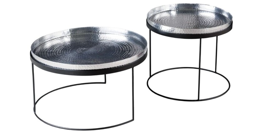 Tables basses gigognes avec plateaux amovibles VORTEX