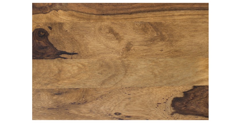 Zoom sur la texture des plateaux des tables basses gigognes VORTEX avec plateaux en bois