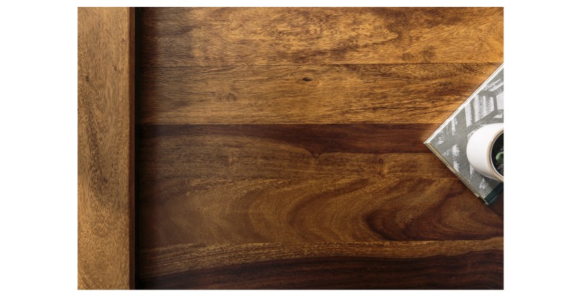 Zoom sur les textures des plateaux des tables basses gigognes empilables en bois VORTEX
