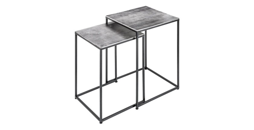 Tables basses gigognes grises VORTEX