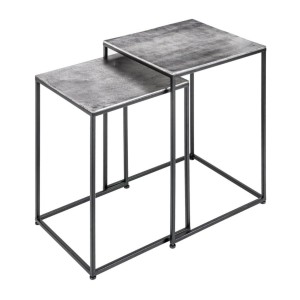 Tables basses gigognes grises VORTEX