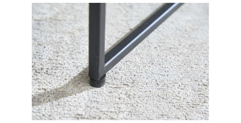 Zoom sur les pieds des tables basses gigognes grises écaillées VORTEX