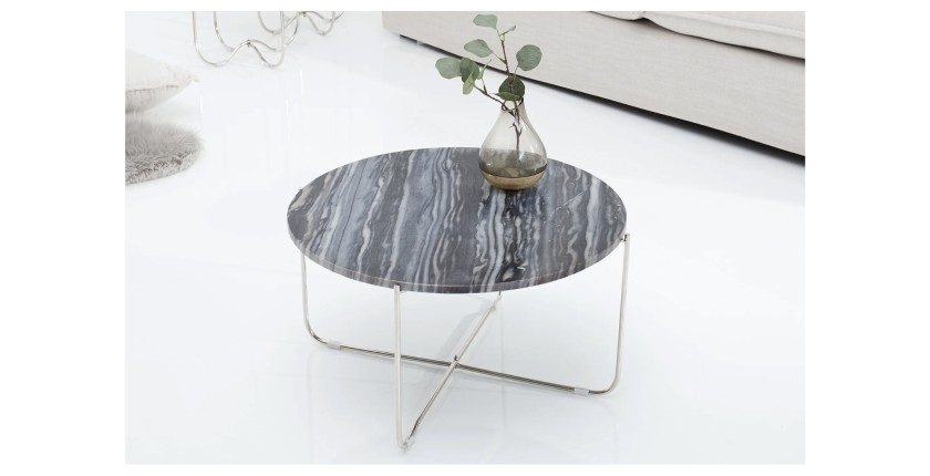 Table basse VINTORA grise mise en situation