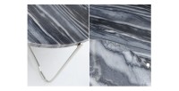 Zoom sur les détails de la table basse VINTORA grise