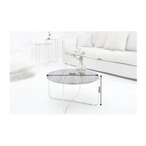 Table basse VINTORA grise dimensions