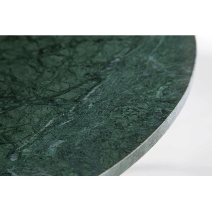 Ronde salontafel VINTORA groen marmer en goud metaal - chic modern design tafel