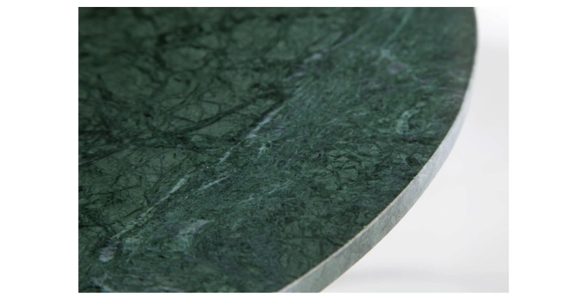 Zoom sur le plateau de la table basse VINTORA verte