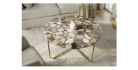 Table basse VINTORA en agate vue de haut